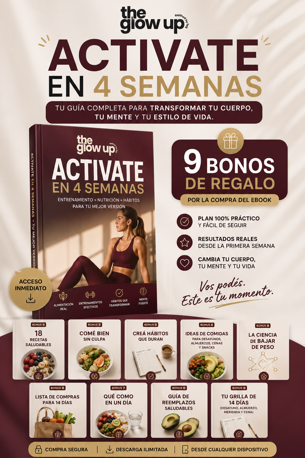 ACTIVATE: El Plan de 4 semanas para entrenar desde casa o en el gym